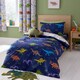 image 2 of Prehistoric Dinosaurs Reversible Duvet Cover Set | Cream | Natural | Double