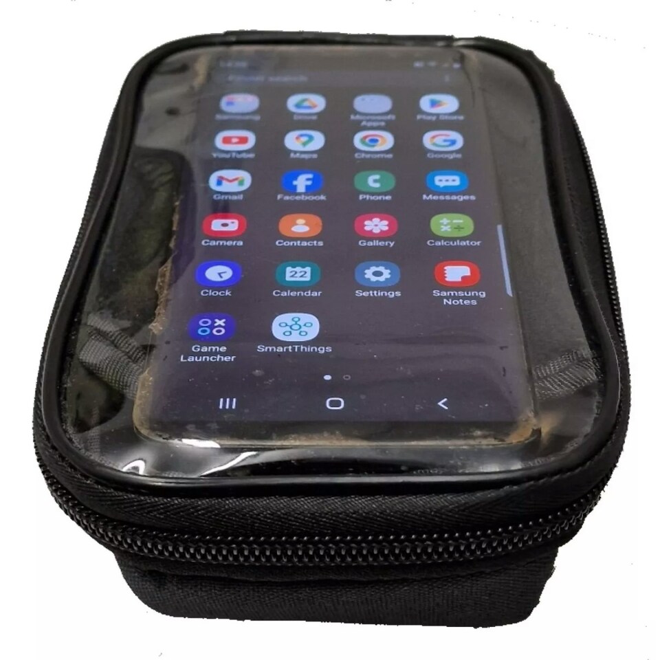 image 1 of AWE Bike Top Tube Smartphone Touchscreen Case/Bag Black/Green