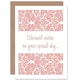image 1 of Warmest Wishes Elegant Floral Pattern Wedding Card