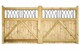 image 3 of Windsor Low Double Driveway Gate - Pressure Treated Scandinavian Redwood - W2400 x H1200 mm | Brown | 1