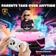 image 4 of AIYAPLAY Licensed Lamborghini Electric Cars for Kids, 12V Battery Powered Ride On Car with Remote Control, Suspension, MP3, Horn, for 3-6 Years Old | Pink