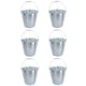 image 1 of 10L Galvanised Steel Metal Bucket Pail Water Coal Fire Greenhouse Garden Plants 6pc