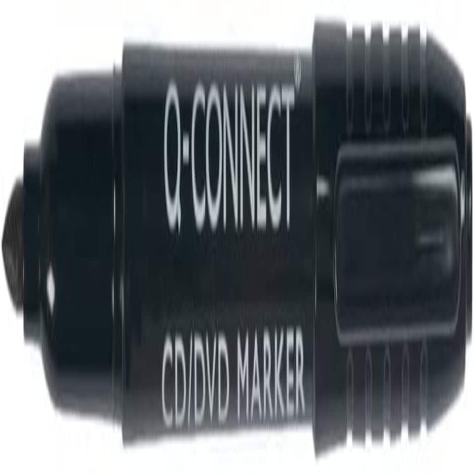image 1 of Pack of 10 Permanent Marker Pens Bullet Tip Fine Black