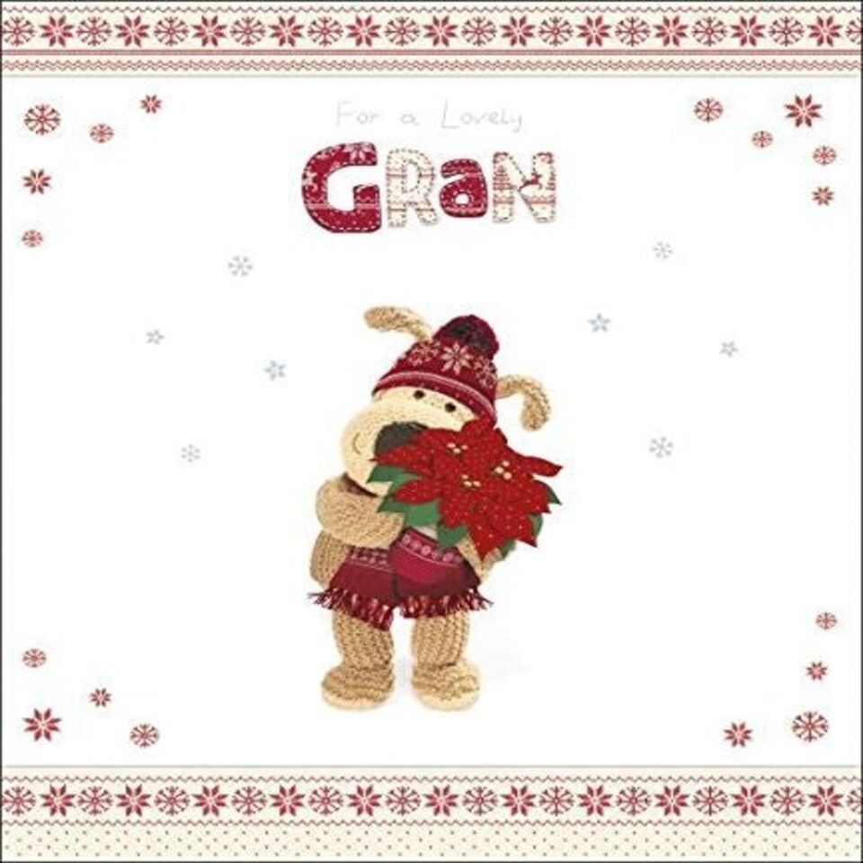 image 1 of Lovely Gran Boofle Christmas Greeting Card
