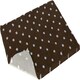 image 1 of Vetbed Non Slip Polka Dot Brown With Blue Dots Cats and Dogs Bed Brown