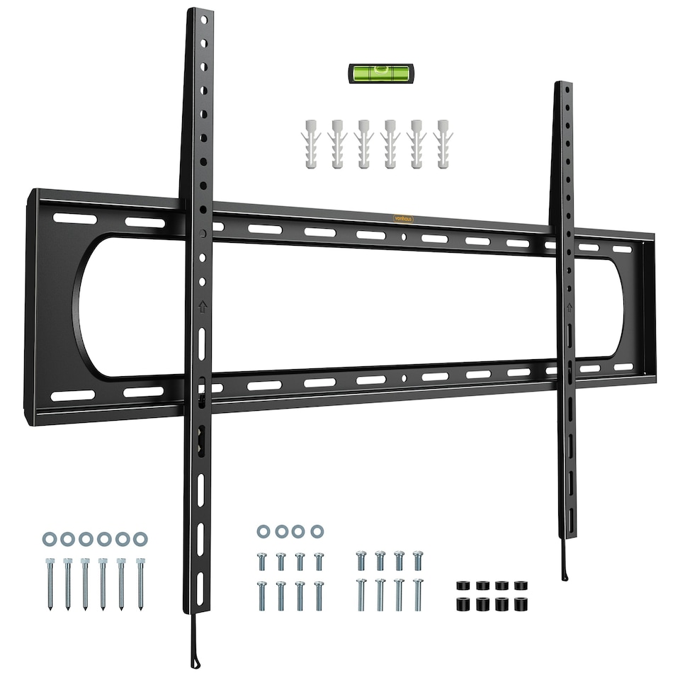 image 1 of VonHaus Ultra-Slim TV Wall Bracket for 60-120" Screens, 120kg Capacity