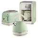 image 1 of Ariete ARPK14 Vintage Retro Dome Kettle, Toaster & Filter Coffee Machine Set, Green