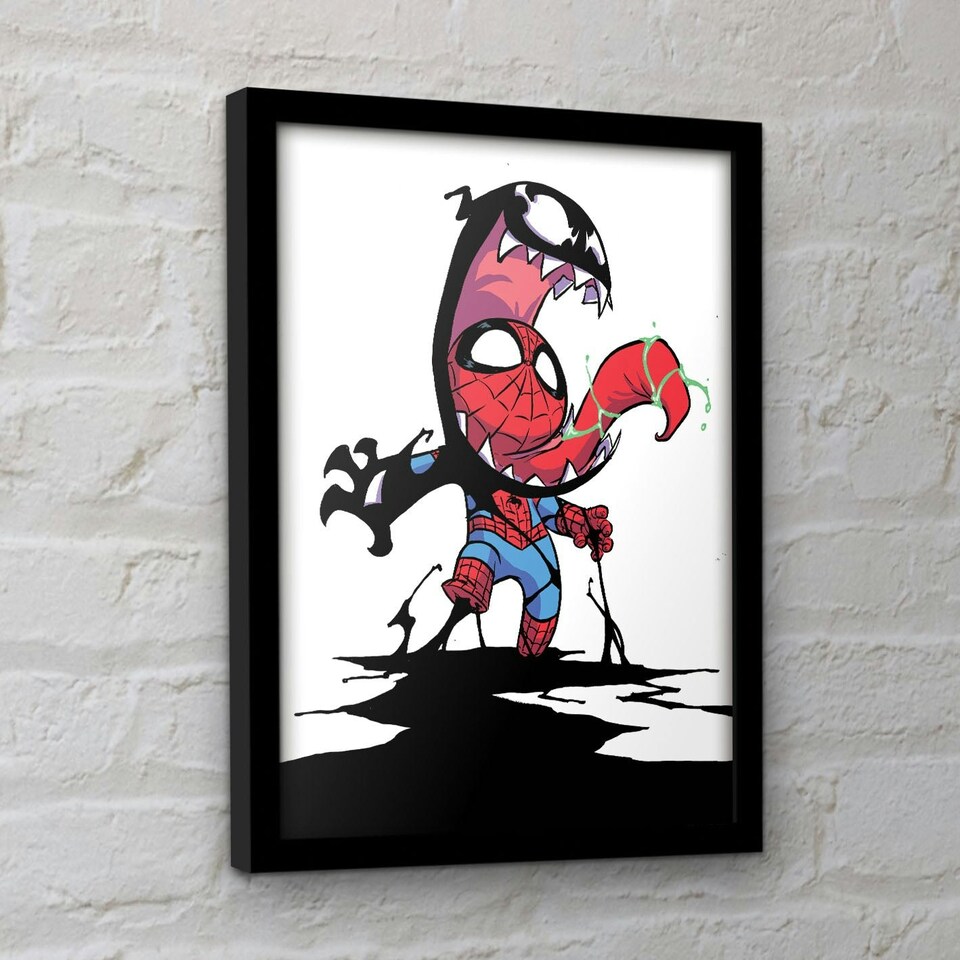 image 1 of Spider-Man (Venom) Framed 30x40cm Print