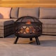 image 3 of Charles Bentley Round Black Fire Pit