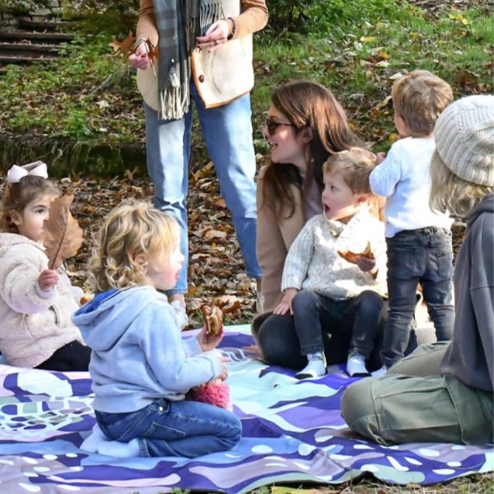 image 1 of Pickle Picnic African Violet XL Picnic Mat