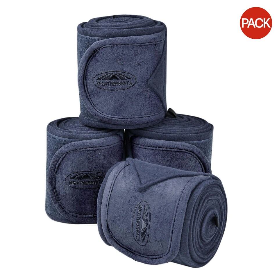 image 1 of Weatherbeeta Prime Fleece Bandage (Pack of 4) - Blueberry - One Size