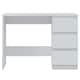 image 7 of FWStyle Stora 3 Drawer Dressing Table - Matt White White