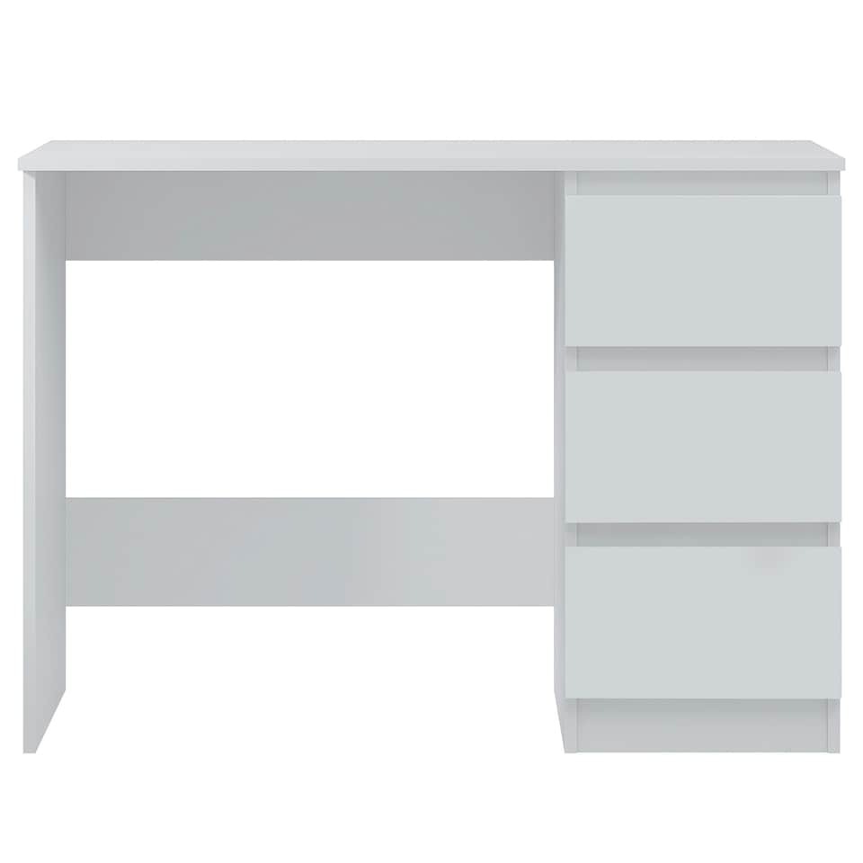 image 1 of FWStyle Stora 3 Drawer Dressing Table - Matt White White