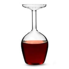 Upside Down Wine Glass Clear