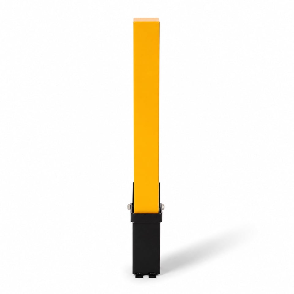 image 1 of Removable Locking Security Post Parking Space Bollard Barrier | Yellow