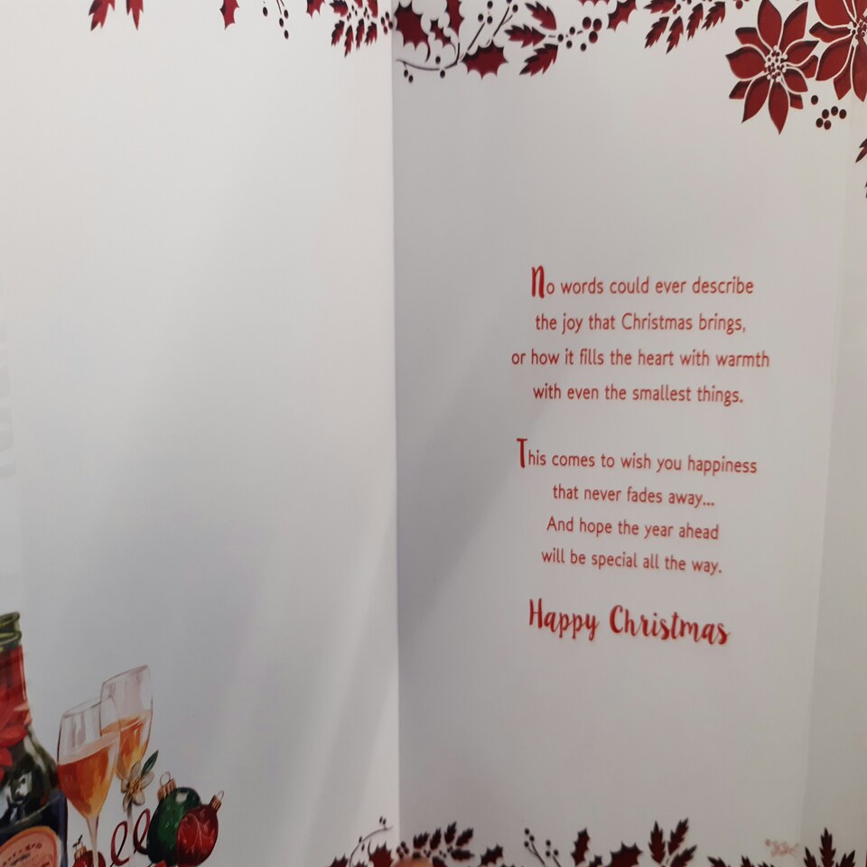 image 1 of To a Special Mum and Dad Gold Foil Finished Christmas Card