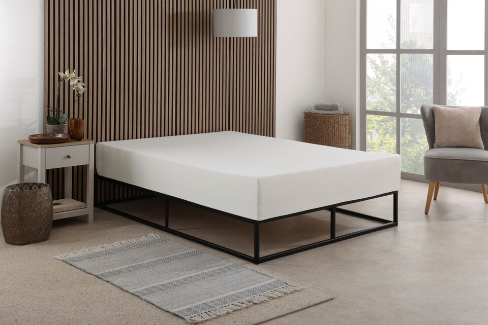 image 1 of Orthopedic Firm Support Mattress - High-Density Supportive Foam for Spinal Alignment | White | Double