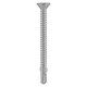 image 1 of Timco - Metal Construction Timber to Light Section Screws - Countersunk - Wing-Tip - Self-Drilling - Exterior - Silver Organic (Size 5.5 x 85 - 100 Pieces)