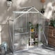 image 2 of Outsunny 6 x 2.5ft Polycarbonate Greenhouse Aluminium Green House