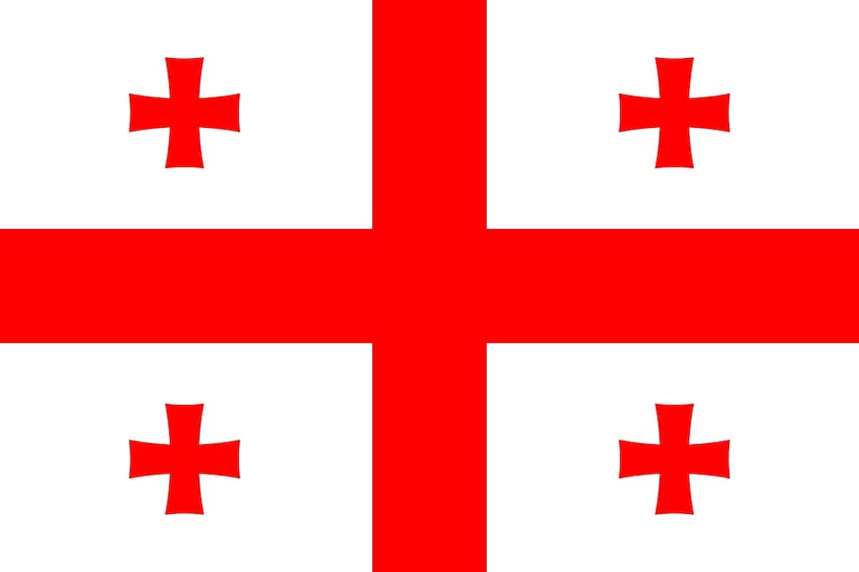 image 1 of Georgia Flag 5x3ft With Eyelets | Multi