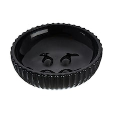 Ticino Brittany Black Glass Soap Dish