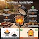 image 4 of Kamado Egg Ceramic Charcoal BBQ Barbecue Grill Roaster Smoker 13″