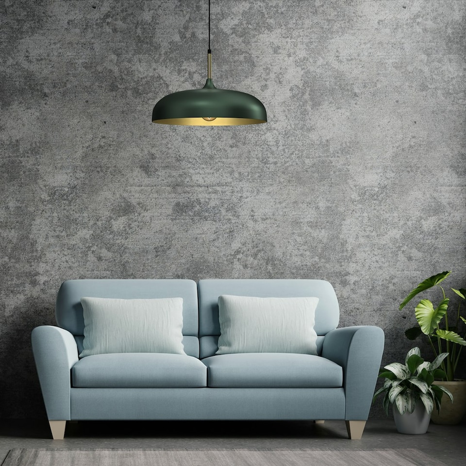 image 1 of Milagro Pendant Lamp Lincoln Green 1xE27