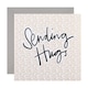 image 1 of Hallmark Thinking of You Card - 'Sending Hugs' Typography Design