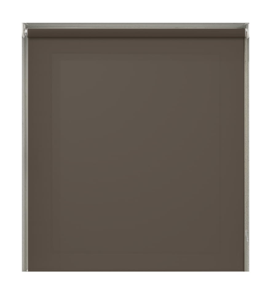 image 1 of 105cm Cocoa Plain Straight Edge Daylight Roller Blind | Brown | Brown