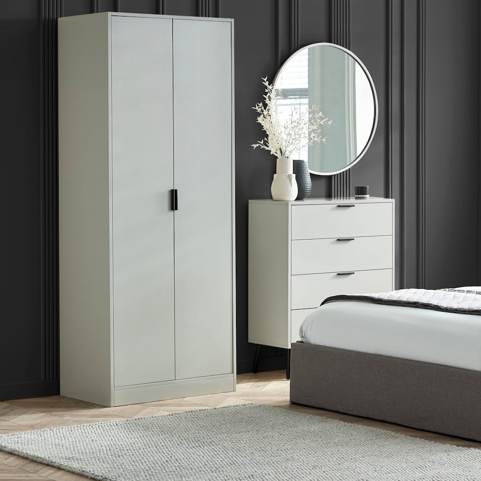 image 1 of Premium Arden 2 Door Wardrobe in Silk Grey