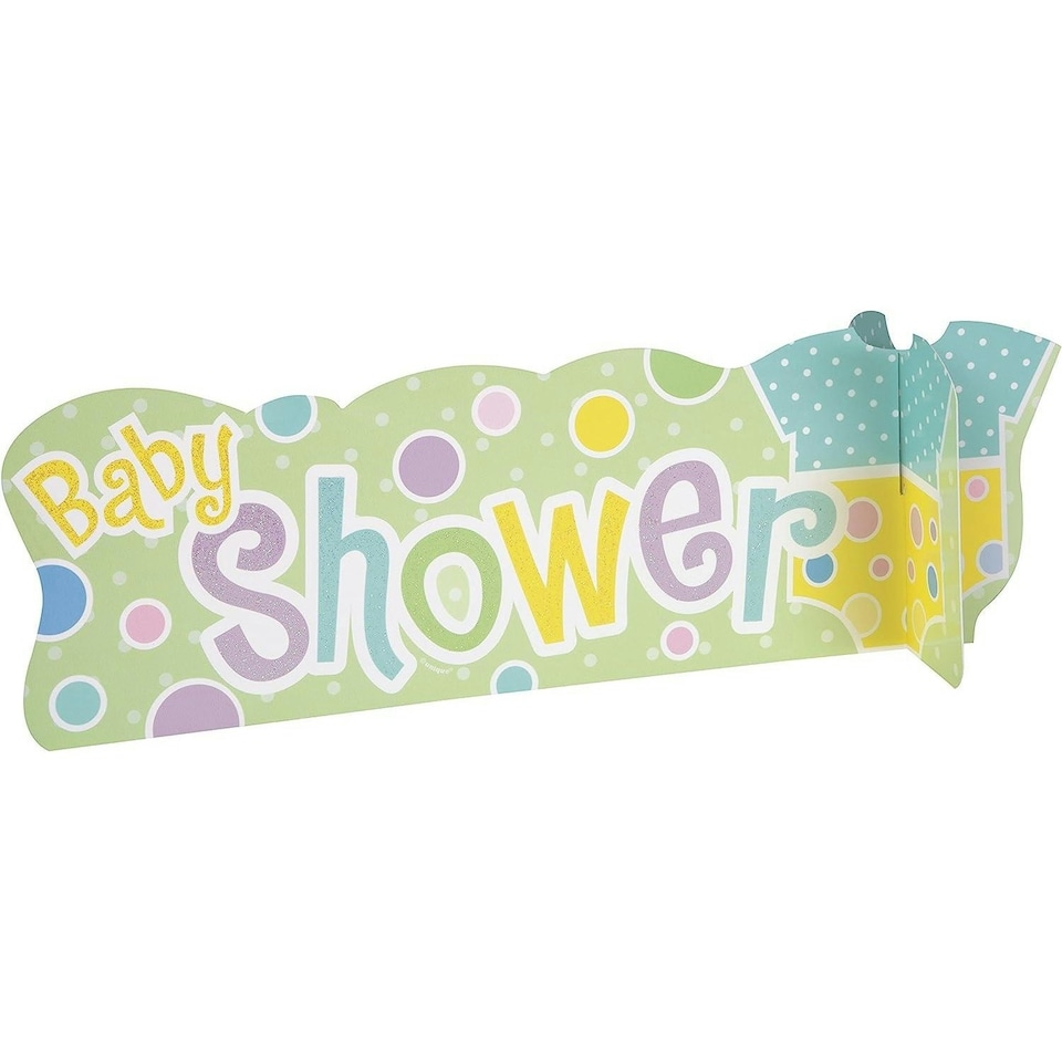 Unique Party Polka Dot Baby Shower Table Decoration - Multicoloured - One Size