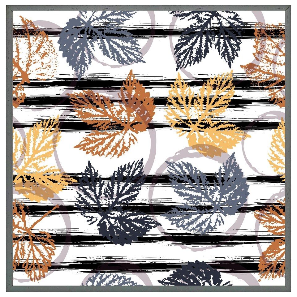 image 1 of Cute autumn leaves (Picutre Frame) Black | S