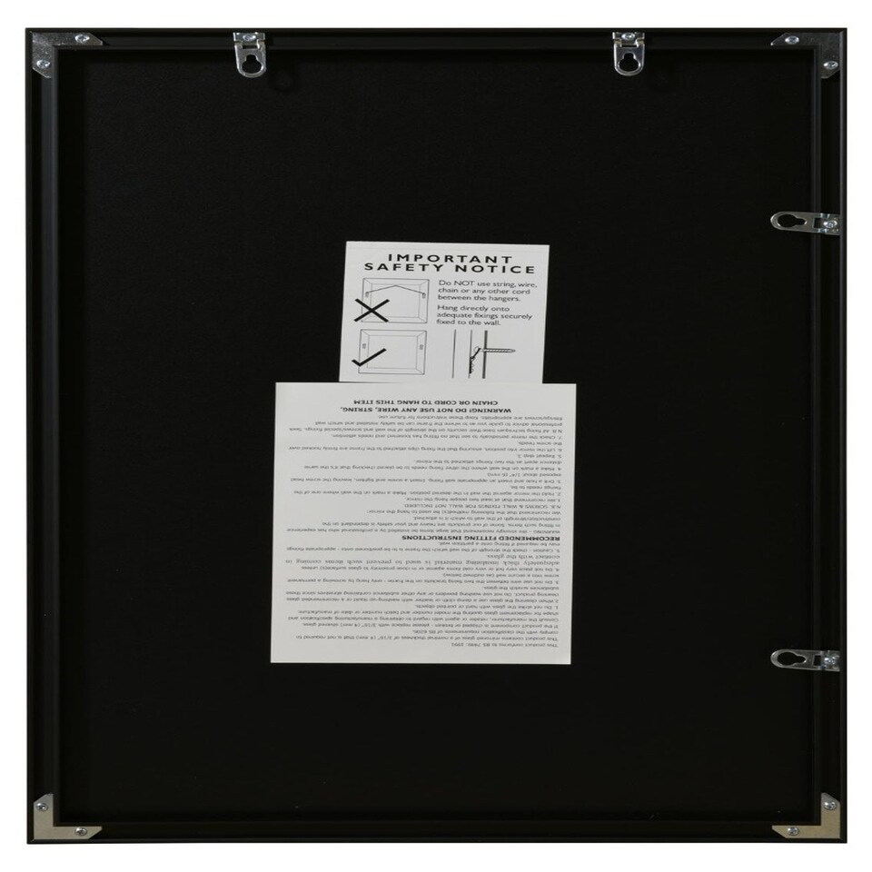 image 1 of The Artus - Black Aluminium Edged Wall Mirror 16" X 24" (40CM X 60CM) Black