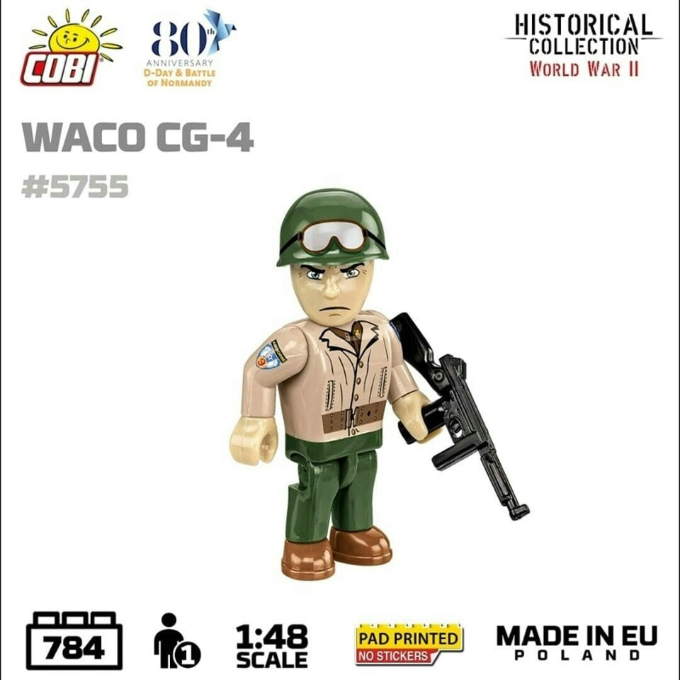 image 1 of Waco CG-4 brick glider model - COBI 5755- 784 bricks
