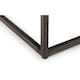image 5 of Dark Classic Oak Square Coffee Table | Brown | Brown