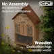 image 3 of Oypla Wooden Stick Bee Wildlife Insect Hotel House Garden Nest Shelter Box Habitat | Brown
