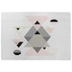 image 1 of Pink & Grey Geometric Triangles (Rug) Multi | Large: 140x200cm