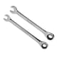 image 1 of 10mm +13mm Metric Ratchet Combination Spanner Wrench Reversible 72 Teeth