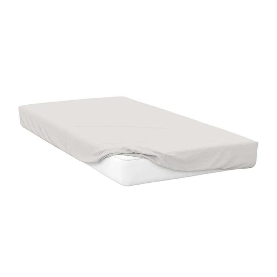 image 1 of Belledorm 400 Thread Count Egyptian Cotton Fitted Sheet - Ivory - Kingsize