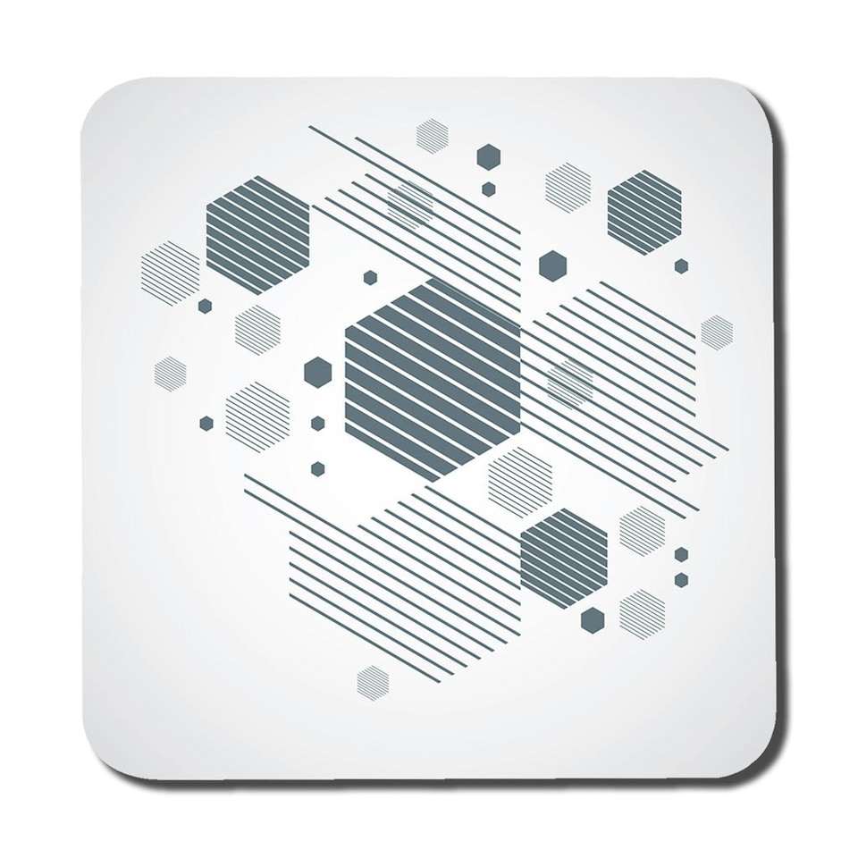 image 1 of Geometric graphic 1600s (Placemat & Coaster Set)