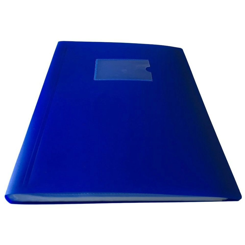 image 1 of A4 Blue Flexible Cover 60 Pocket Display Book