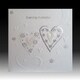 image 1 of Luxury White Ribbon Wedding Evening Invitation Cards - Pack of 5