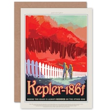 Kepler-186F Grass Redder Space Tours Travel NASA Card