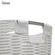 image 7 of White Resin Round Waste Paper Bin – Strong Woven Storage Basket Rubbish Bin for Home, Office, Hotel, Bedroom & Bathroom