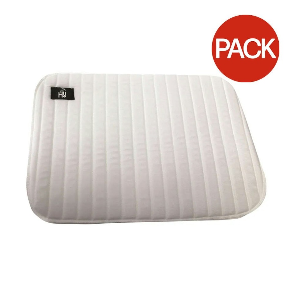 image 1 of Hy Equestrian Foam Horse Leg pads Set (Pack of 4) - White - One Size