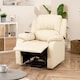 image 3 of Northfield Dual Motor Massage Heat Riser Recliner Chair - Cream