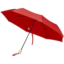 Avenue Birgit Recycled Folding Umbrella - Red - One Size
