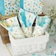 image 4 of Blue & Gold Dots Paper Cups 250ml - Pack of 8