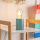 image 3 of ValueLights Small Green Glazed Ceramic Bedside Table Lamp