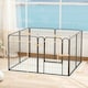 image 7 of PawHut Eight-Panel Dog Playpen with Door, for Indoor, Outdoor, 80cm Tall 
